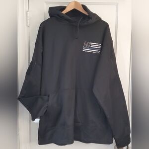 Rothco Black Sweatshirt American Flag Design